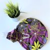 Purple African Hat with Matching Mask