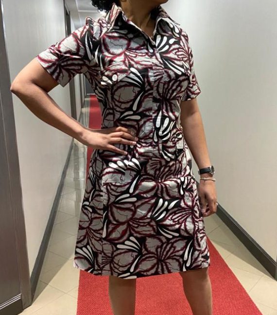 African Structured Dress Sante Wear