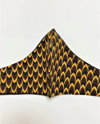 Adult Mask Black and Yellow Patterns