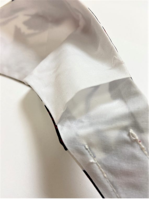 Adult Mask White and Blue Pattern