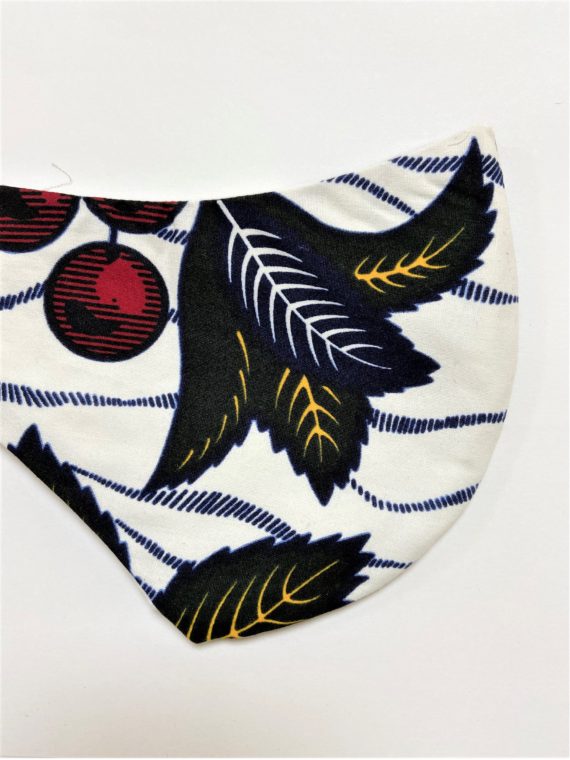 Adult Mask White and Blue Pattern