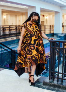 African Freefall Dress Sante Wear