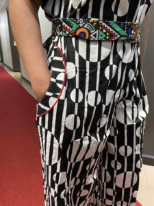 African Palazzo Jumpsuit with Pockets