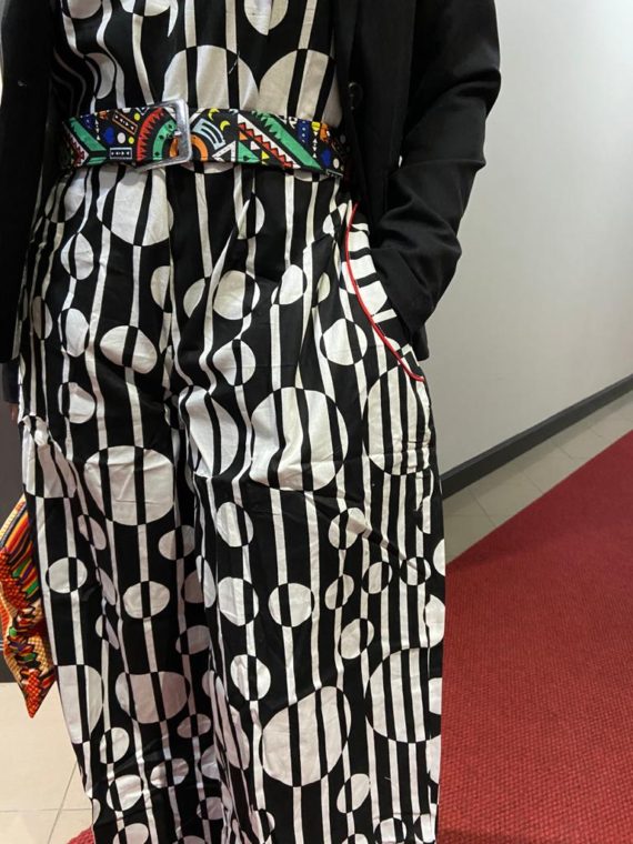 African Palazzo Jumpsuit with Pockets