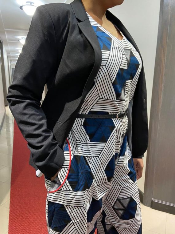 African Palazzo Jumpsuit with Pockets