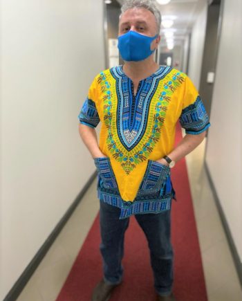 African Dashiki in Yellow Color - Unisex