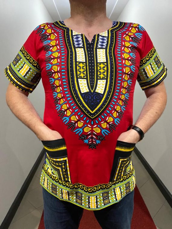 Red African Dashiki