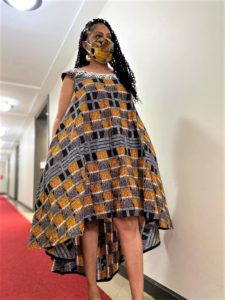 African Stone Free-Fall Dress