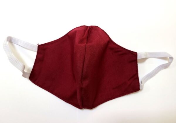 burgundy african face mask