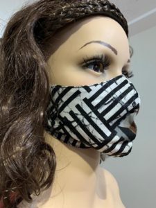 Adult Face Mask with maze pattern
