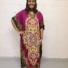 pink african long dress