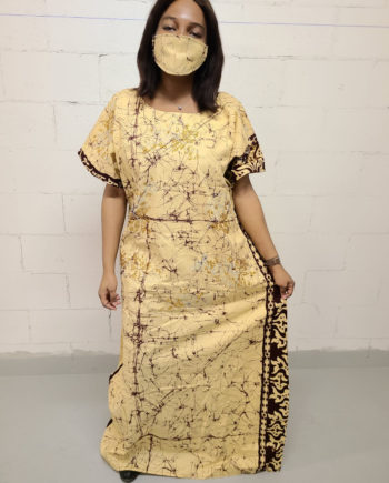 African Night dress with matching mask