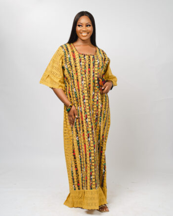 African Long Gown With Holes