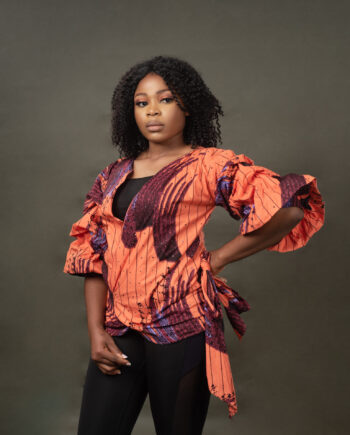 African Wrap Blouse