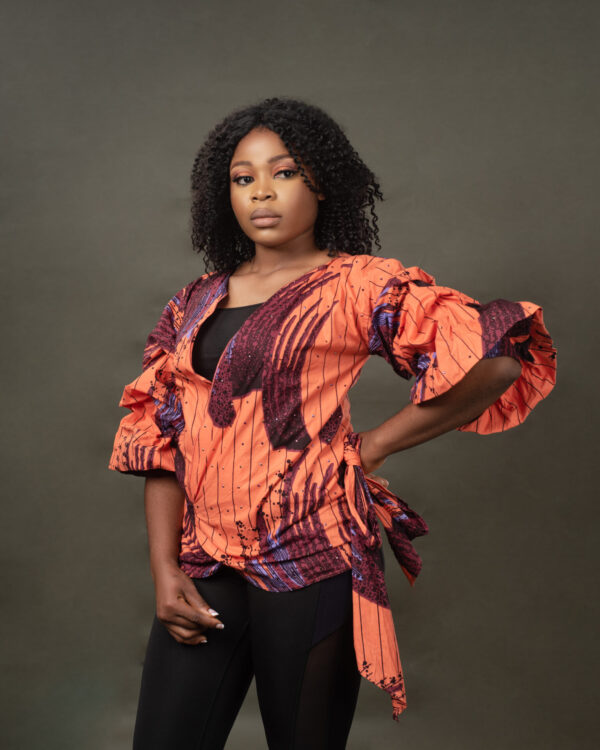 African Wrap Blouse