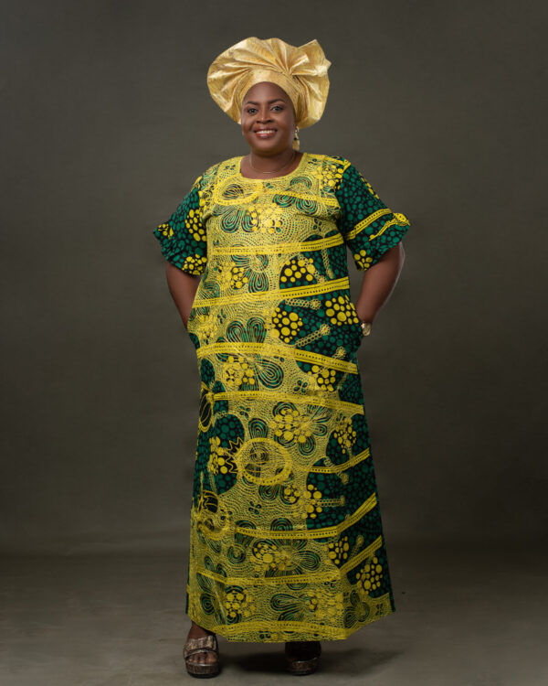 African Print Long Dress