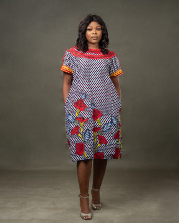 African Dress with Pockets