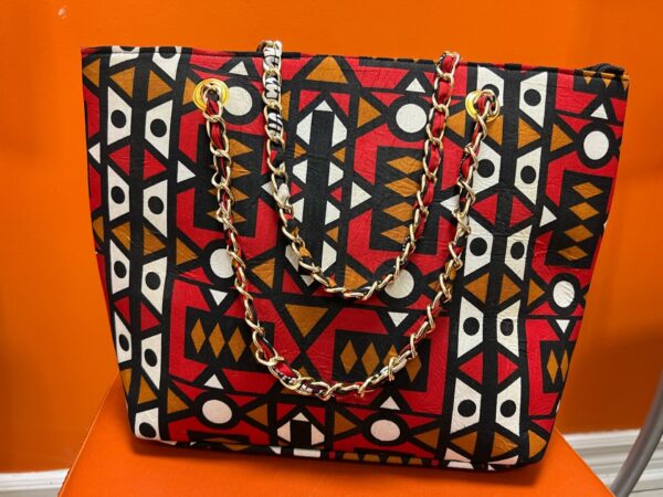 Authentic African Ene Leather Handbag